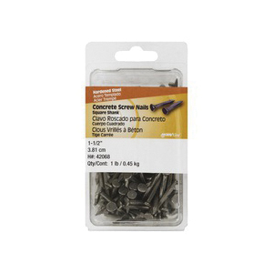Square-Shank Concrete Nail, Hillman, 1-1/2 in, 1 lb - 3