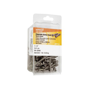 Square-Shank Concrete Nail, Hillman, 1-1/2 in, 1 lb - 5