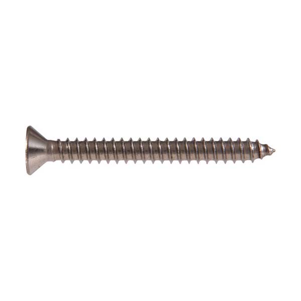 Sheet Metal Screw, Hillman, #18-8, Stainless Steel, Phillips-Drive, Flat-Head, #14 x 2 in - 2
