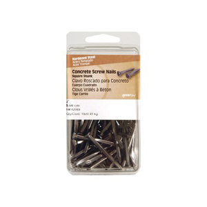 Square-Shank Concrete Nail, Hillman, 2 in, 1 lb - 2