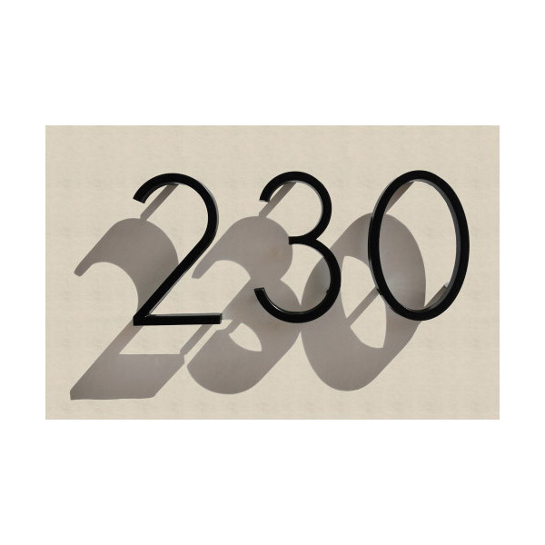 Distinctions 844700 House Number, Character: 0, 5 in H Character, Zinc Alloy