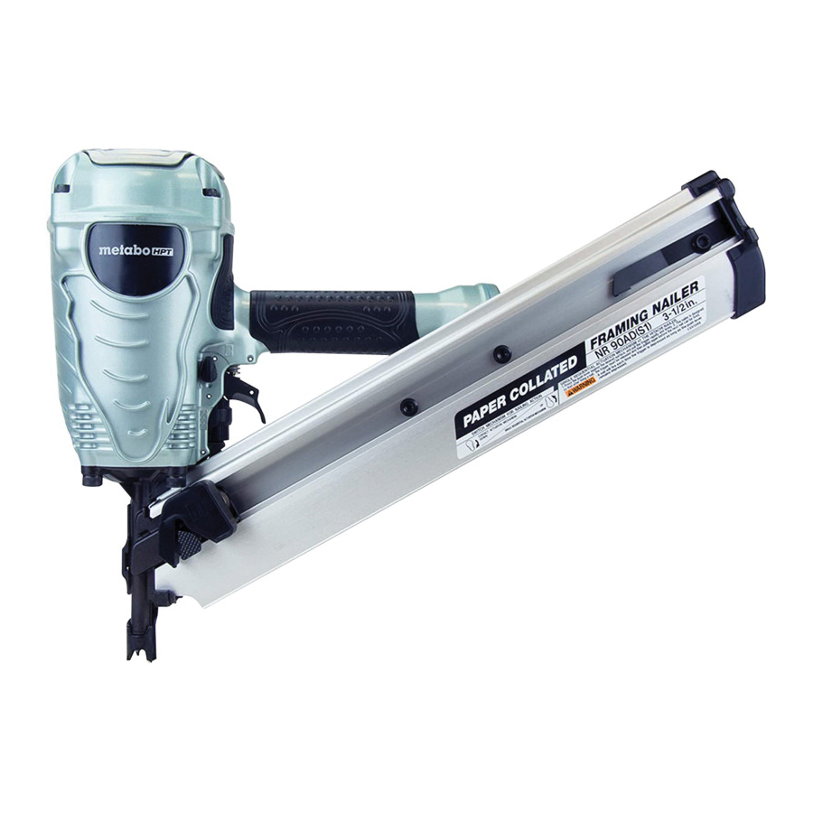 NR90AES1M Framing Nailer, 64 Magazine, 21 deg Collation, Angled Collation, 2 to 3-1/2 in Fastener