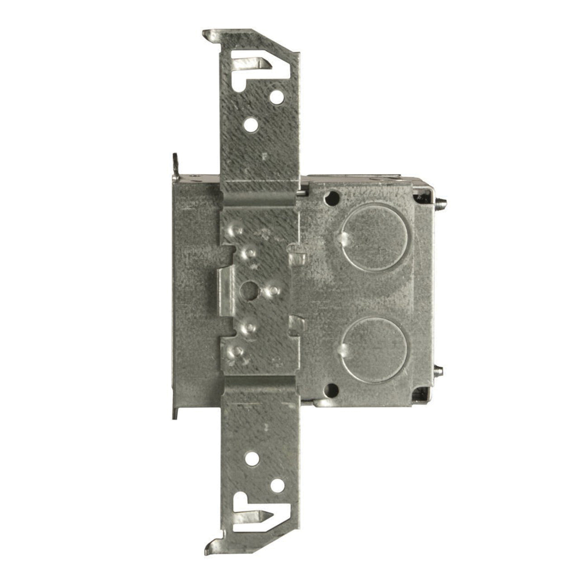 Raco 605 Switch Box, 1-Gang, 7-Knockout, 1/2 in Knockout, Steel, Gray, Bracket