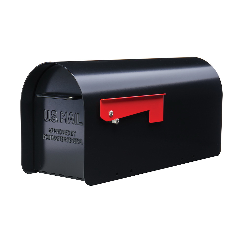 MB801B Mailbox, 1000 cu-in Capacity, Steel, Galvanized/Powder-Coated, 7.8 in W, 20.3 in D, 9.6 in H