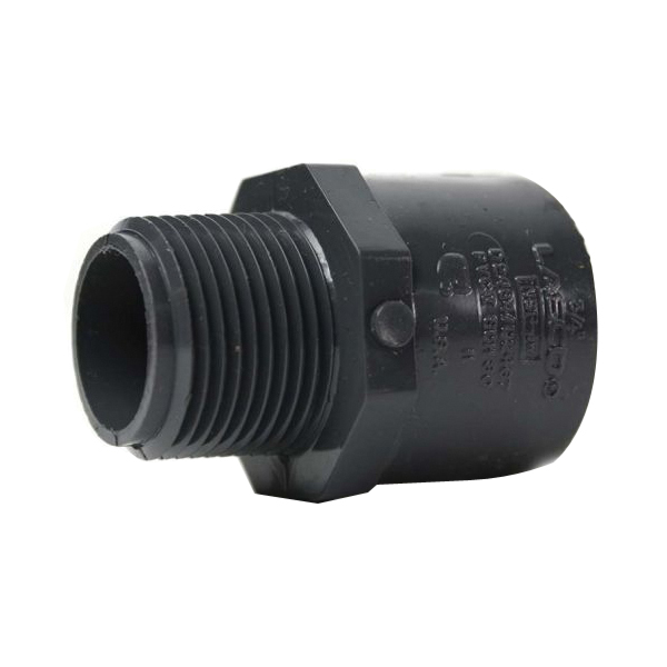 8213178 Pipe Adapter, 1 in, Slip Joint x Male Threaded, PVC, SCH 80 Schedule