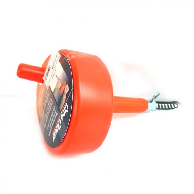 Drum Drain Auger, Thrifco Plumbing, 1/4 in Dia Cable, 25 ft L Cable - 2