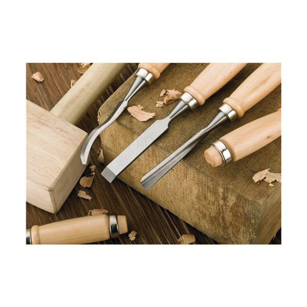 Steelex D2227 Carving Chisel Set, 12-Piece, Beech Wood/Steel - 3