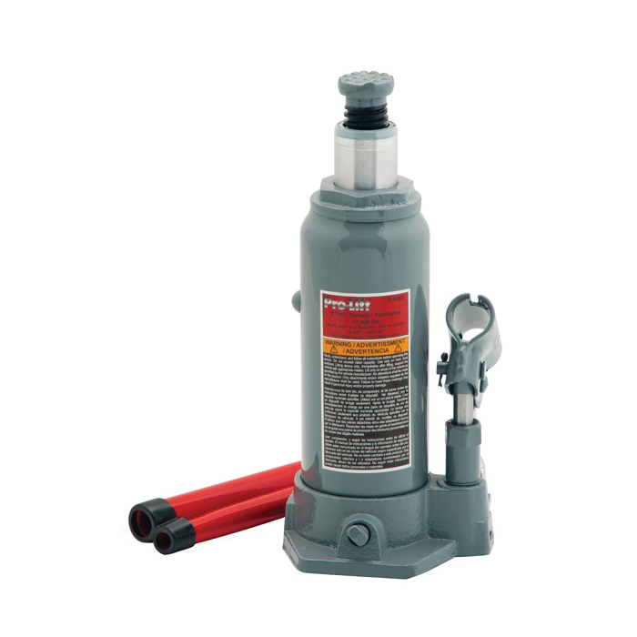 Pro-Lift B-006D Bottle Jack, 6 ton, 8.5 to 16.62 in Lift, Steel