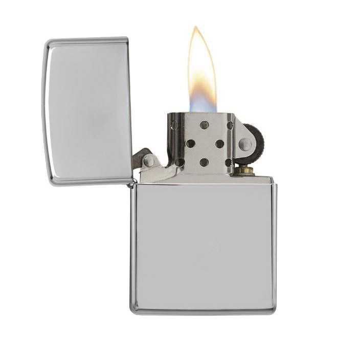 Zippo Classic Series 250 Windowproof Pocket Lighter, Lighter Fluid, Refillable: Yes, High-Polish Chrome - 4