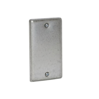860 Handy Box Cover, 0.49 in L, 2.313 in W, 1 -Gang, Steel, Gray, Galvanized