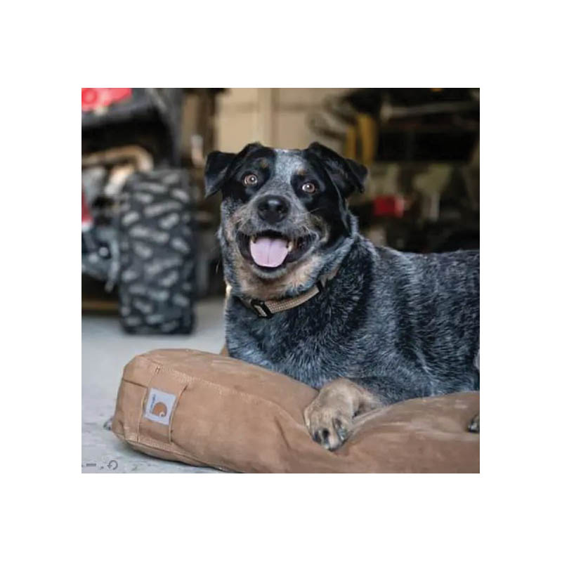 Carhartt P0000272-201 M Dog Bed, 35 in L, 27 in W, Polyester Fiber Fill, Cotton Duck Cover, Carhartt Brown - 2