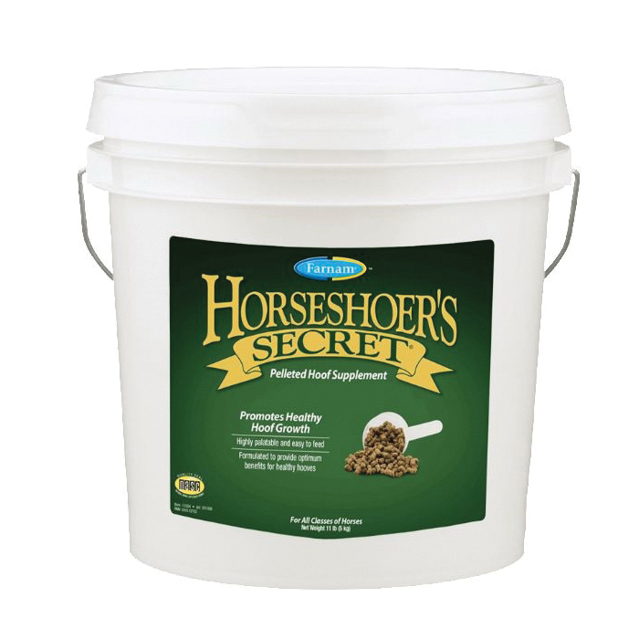Horseshoer's Secret 13304 Hoof Supplement, Adult Lifestage, Pellet, Artificial, Natural Flavor, 11 lb