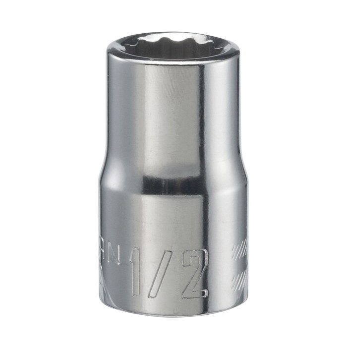 CMMT47502 Socket, 1/2 in Socket, 1/2 in Drive, 12-Point, Chrome