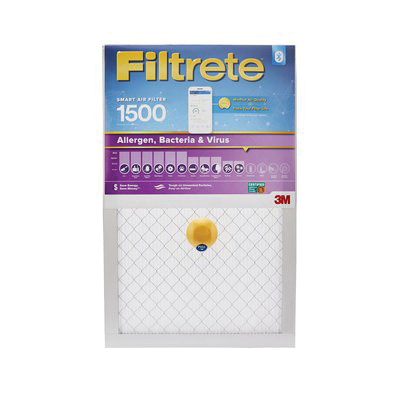 Filtrete S-2012-4 Smart Air Filter, 24 in L, 24 in W, 12 MERV, 1500 MPR - 1