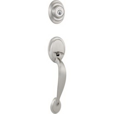 Kwikset Dakota Series 687 DAXP 15 SMT Combination Lockset, Satin Nickel, 3 Grade, Re-Key Technology: SmartKey
