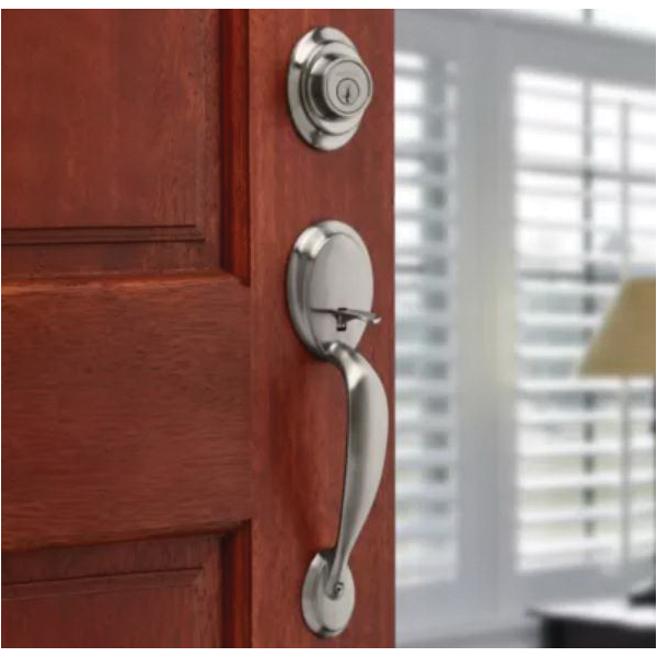 Kwikset Dakota Series 687 DAXP 15 SMT Combination Lockset, Satin Nickel, 3 Grade, Re-Key Technology: SmartKey