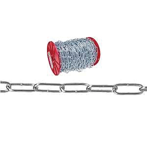 723169 Utility Handy Link Chain, #120, 175 ft L, 255 lb Working Load, Low Carbon Steel, Zinc