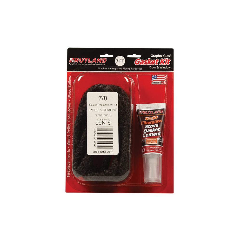 Grapho-Glas 95W-6 Stove Gasket Kit, 1.35 oz Tube, 3.69 Specific Gravity