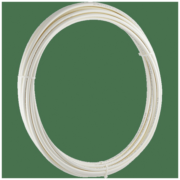 U855W50 PEX-B Pipe Tubing, 3/8 in, Polyethylene, White, 50 ft L