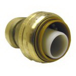 Lasco 19-8012 Reducing Pipe Coupling, 7/8 x 5/8 in, Brass