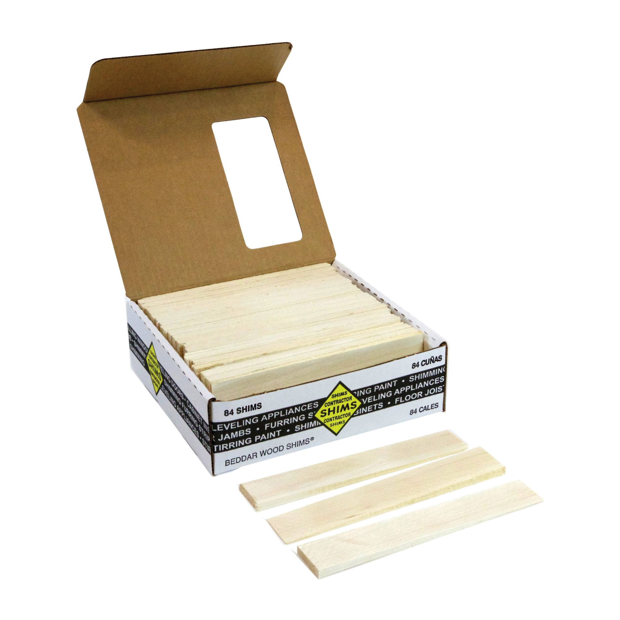 Nelson CSH8/84/300 Shim, 8 in L, 1-3/8 in W, Wood