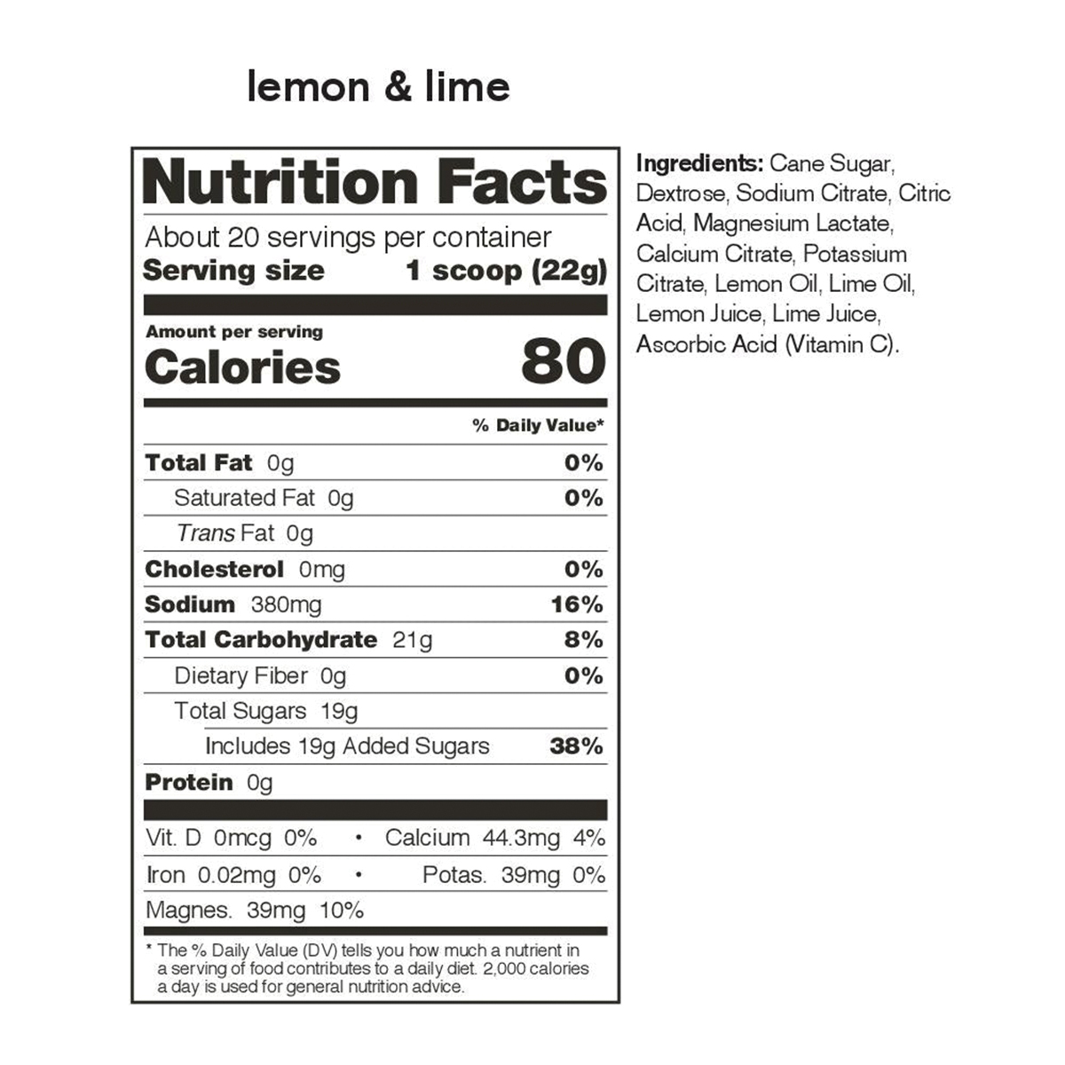 Skratch Labs Sport Hydration Drink Mix, Lemons & Lime - 15.5 oz pouch