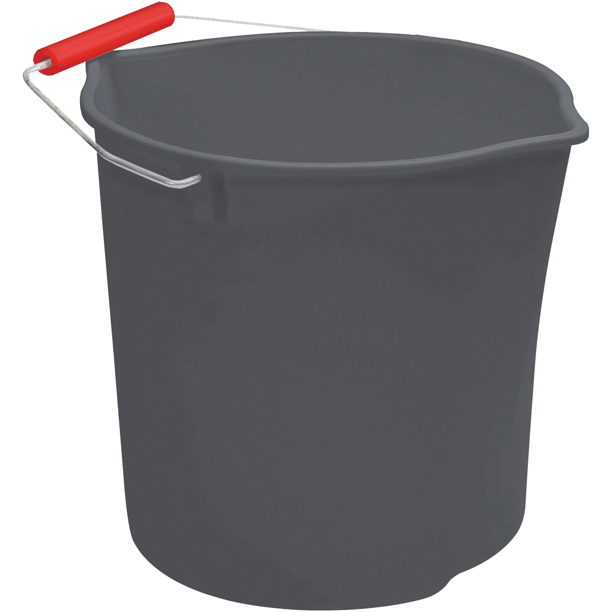 2077957 Bucket, 11 qt Capacity, Plastic, Gray