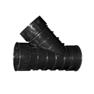 0422AA Pipe Wye, 4 in, Slip, Polyethylene, Black