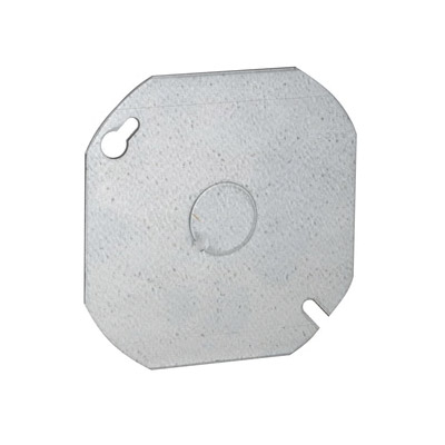 8724-5 Box Cover, 0.63 in L, 3-5/8 in W, Octagonal, Round