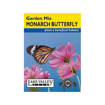 Lake Valley Seed 4501 Flower Seed, Monarch Butterfly Garden Mix, Black/White/Yellow Bloom - 1