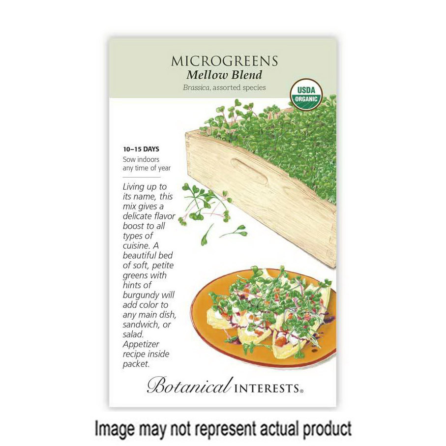 Botanical Interests 7621 Organic Herb Seed, Microgreens, Brassica, 16 g Pack - 1