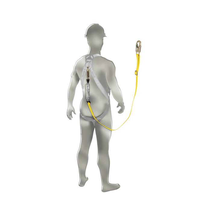 Shock Absorbing Lanyard, Safety Works, 600 lb, 1-Leg, Snap Hook Harness Hook, Snap Hook - 2