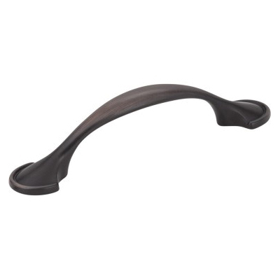 Elements Watervale Series 647-3DBAC Cabinet Pull, 4-5/8 in L Handle, 1 in Projection, Zinc, Brushed Oil-Rubbed Bronze