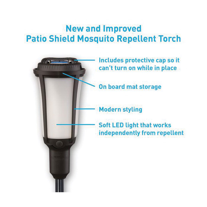 Thermacell PSLT4 Patio Shield Torch, Black Housing