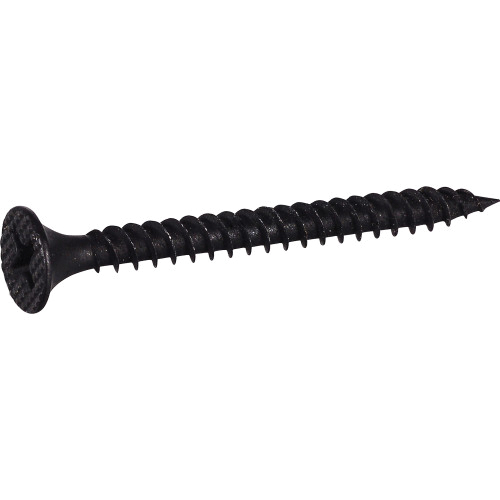 48855 Screw, #6 Thread, 1-5/8 in L, Coarse Thread, Bugle Head, Phillips Drive, Sharp Point, Steel, 190 PK