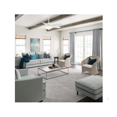 Hunter Swanson Series 50908 Ceiling Fan, 5-Blade, Fresh White Housing, White Blade, 52 in Sweep, 3-Speed - 4
