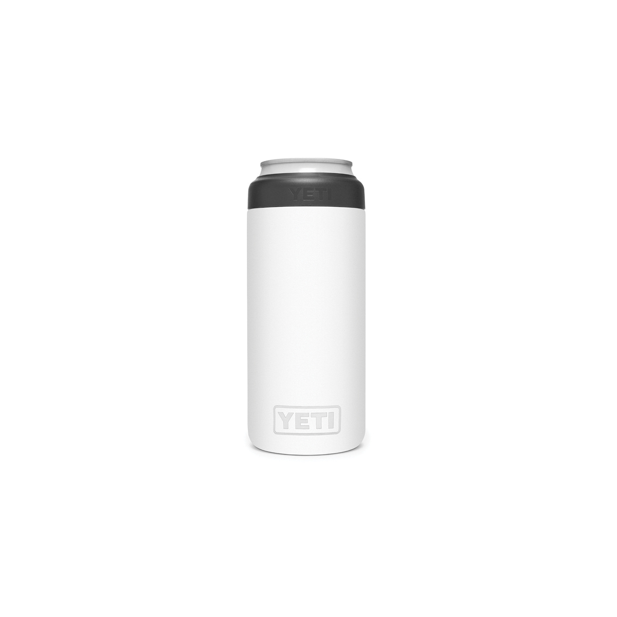 YETI Rambler 21070090082 Colster Can Insulator, 2-3/4 in Dia x 6-1/8 in H, 12 oz Can/Bottle, Stainless Steel, White - 1