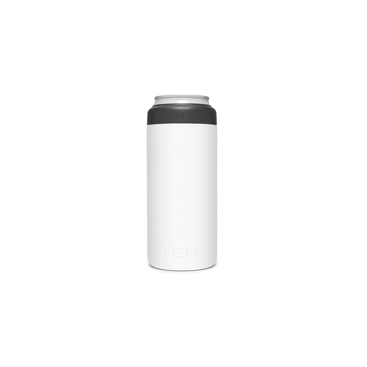 YETI Rambler 21070090082 Colster Can Insulator, 2-3/4 in Dia x 6-1/8 in H, 12 oz Can/Bottle, Stainless Steel, White - 2