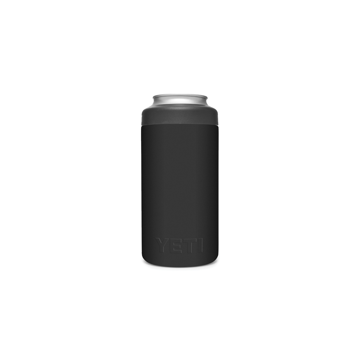YETI Rambler 21070090051 Colster Can Insulator, 3 in Dia x 6 in H, 16 oz Can/Bottle, Stainless Steel, Black - 2