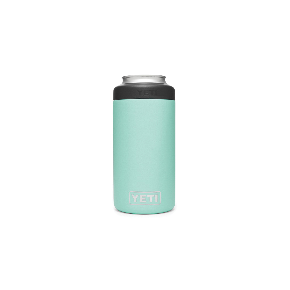 YETI Rambler 21070090050 Colster Can Insulator, 3 in Dia x 6 in H, 16 oz Can/Bottle, Stainless Steel, Seafoam - 1