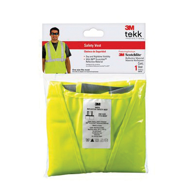 TEKK Protection 94616-80030 Reflective Safety Vest, Yellow