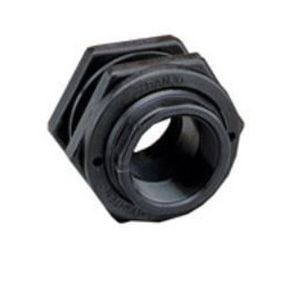 TF100 Bulkhead Fitting with EPDM Gasket, 1 in, FNPT x FNPT, Polypropylene