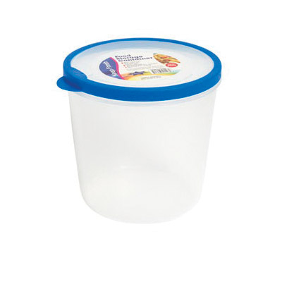 FOOD STORAGE CONTAINER 48 OZ ROUND 3 COLOR LIDS WITH PRINTED BOTTOM #FIESTA  1500 - Regent Products Corp.