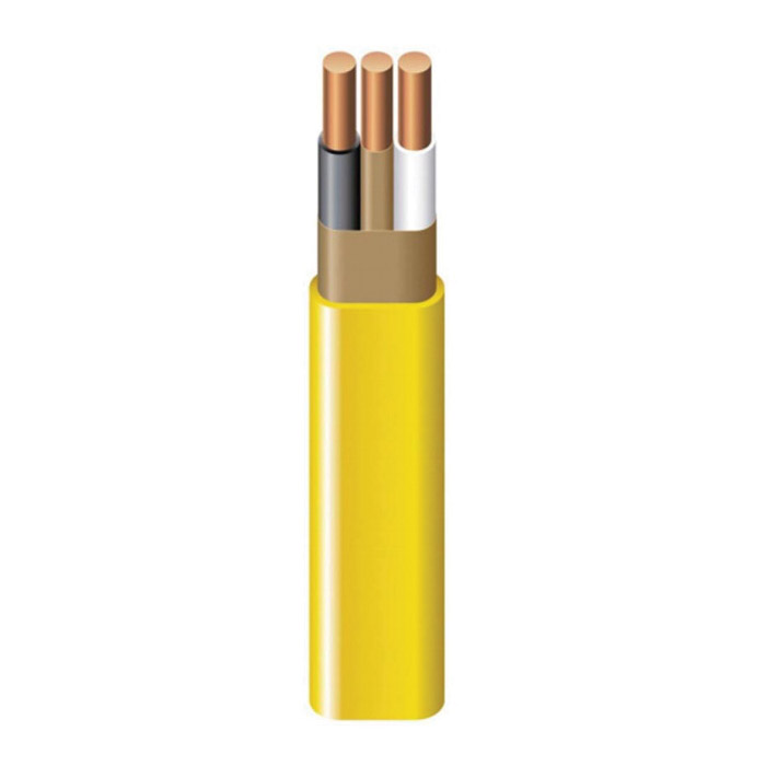 Romex 28828223 Building Wire, 12 AWG Wire, 2 -Conductor, 100 ft L, Copper Conductor, PVC Insulation, Nylon Sheath