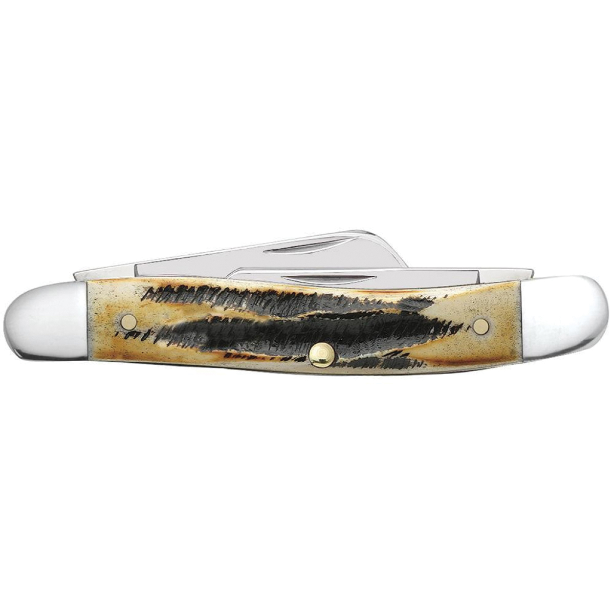 Case XX 03578 Medium Stockman Folding Pocket Knife, 2.57, 1.88, 1.71 in L Blade, Tru-Sharp Stainless Steel Blade