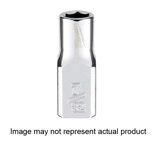 45-34-9060 Socket, 1/4 in Socket, 3/8 in Drive, 6-Point, Chrome Vanadium Steel, Chrome