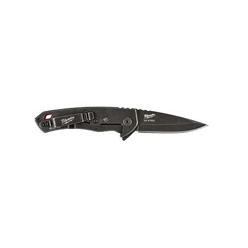 Milwaukee HARDLINE Series 48-22-1997 Pocket Knife, 2-1/2 in L Blade, D2 Steel Blade, 1-Blade, Straight Handle - 2