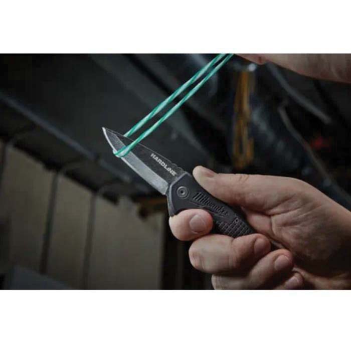 Milwaukee HARDLINE Series 48-22-1997 Pocket Knife, 2-1/2 in L Blade, D2 Steel Blade, 1-Blade, Straight Handle - 5