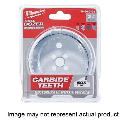 49-56-0739 Hole Dozer, 3-5/8 in Dia, 1.62 in D Cutting, 4 TPI, Carbide Cutting Edge