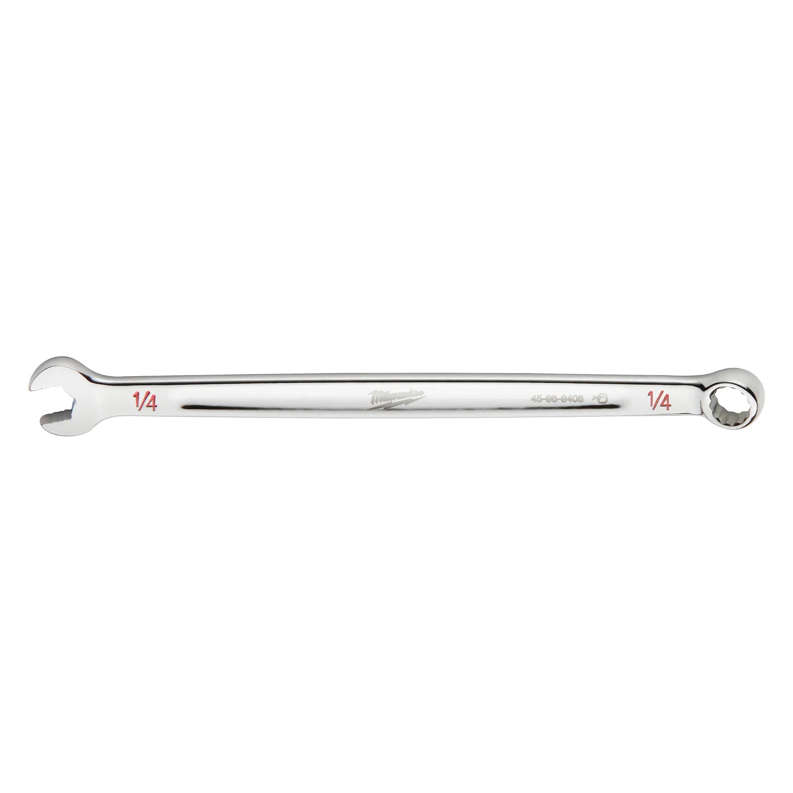 45-96-9408 Combination Wrench, SAE, 1/4 in Head, 5.04 in L, 12-Point, Steel, Chrome-Plated